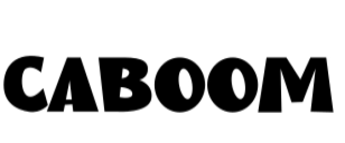 Caboom Font Preview