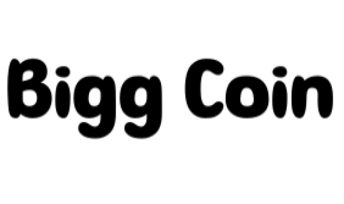 Bigg Coin Font Preview