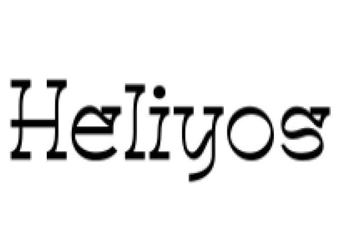 Heliyos Font Preview