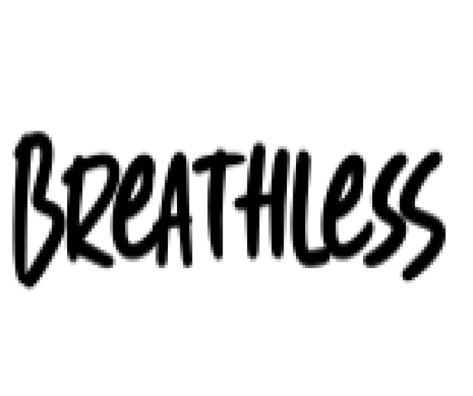 Breathless Font Preview