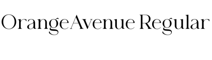 Orange Avenue Font Preview