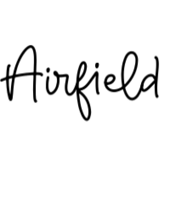 Airfield Font Preview