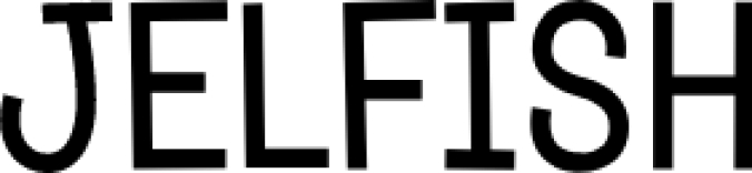Jelfish Outline Font Preview