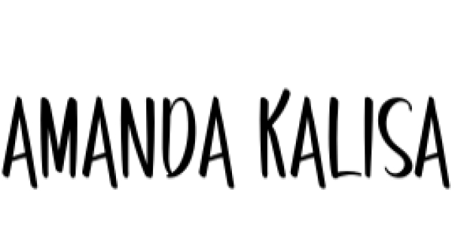 Amanda Kalisa Font Preview