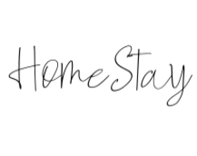 Home Stay Font Preview