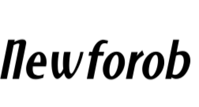 New Forum Italic Font Preview