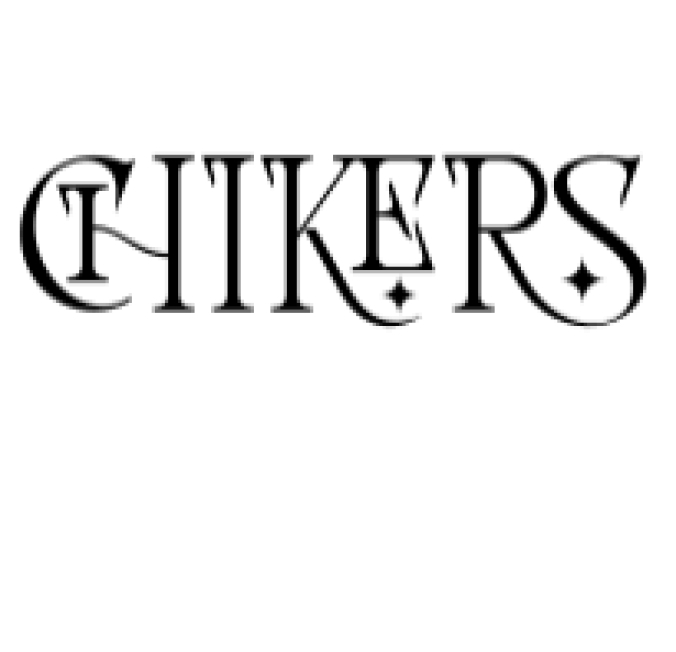 Chikers Font Preview