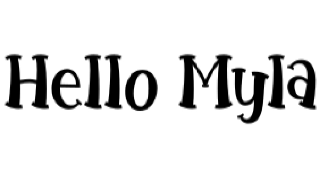 Hello Myla Font Preview