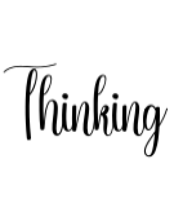 Thinking Font Preview