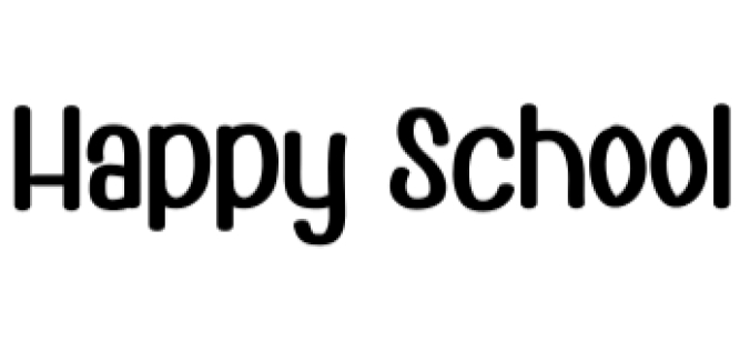 Happy School Font Preview