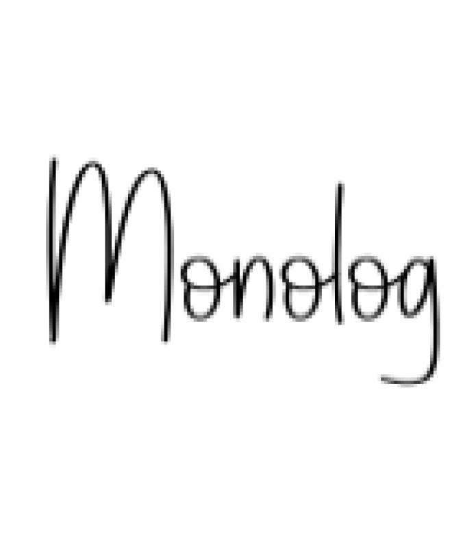 Monolog Font Preview