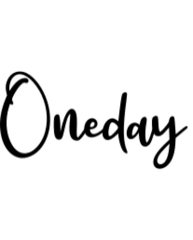 Oneday Font Preview