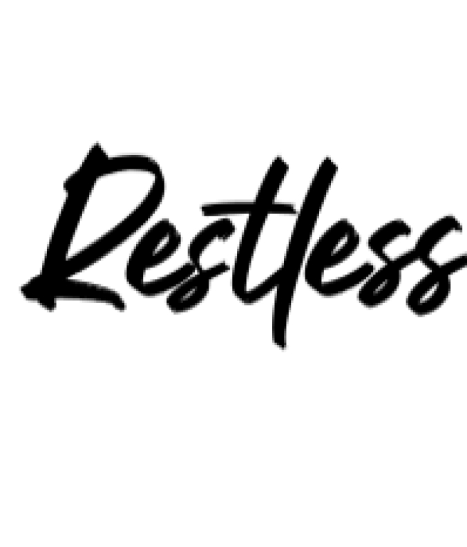 Restless Font Preview