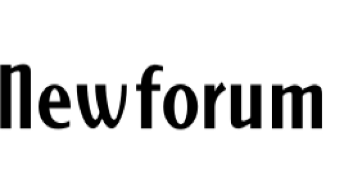 New Forum Font Preview