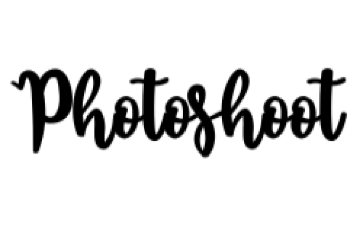 Photoshoot Font Preview