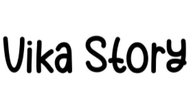 Vika Story Font Preview
