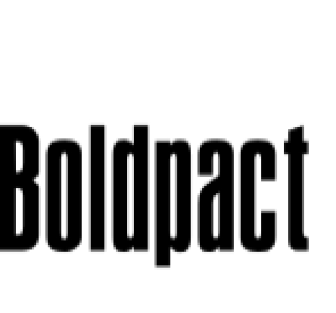 Bold Pact Font Preview