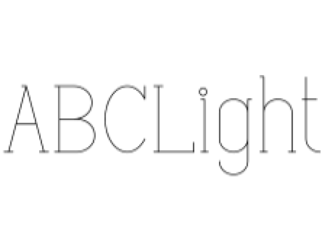 ABC Light Font Preview