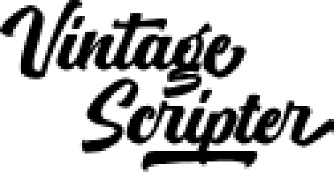 Vintage Scripter Font Preview