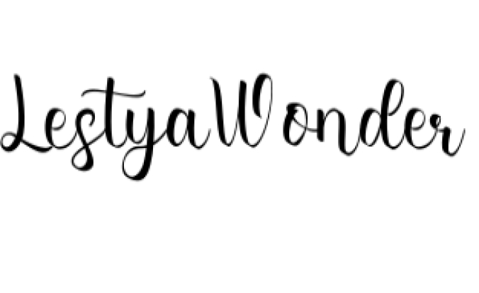 Lestya Wonder Font Preview