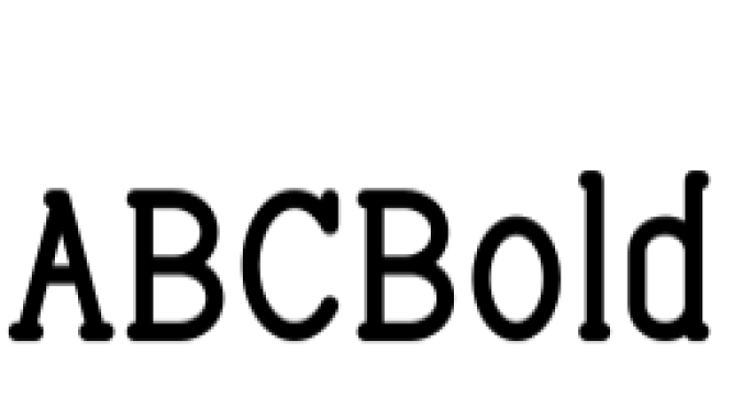 ABC Bold Font Preview