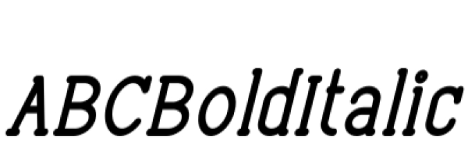 ABC Bold Italic Font Preview