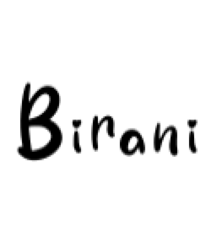 Birani Font Preview