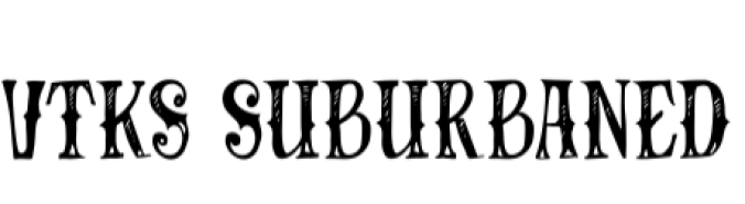 Suburbaned Font Preview