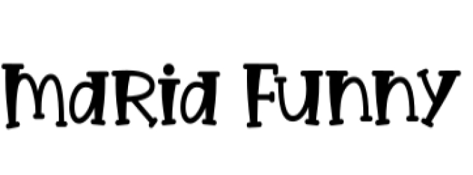 Maria Funny Font Preview