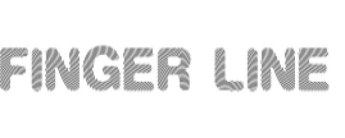 Finger Line Font Preview