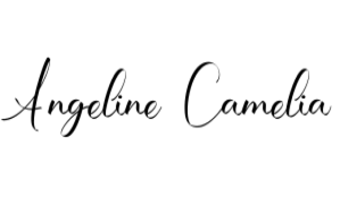 Angeline Camelia Font Preview