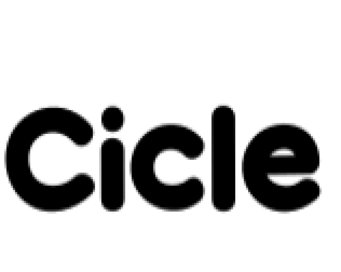 Cicle Font Preview