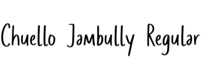 Chuello Jambully Font Preview