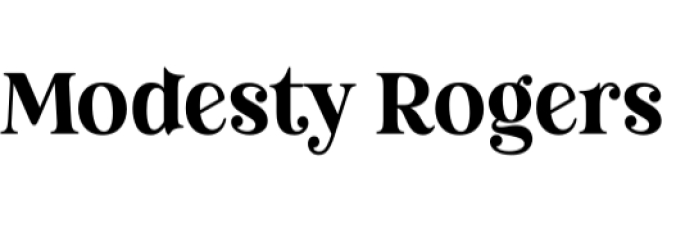 Modesty Rogers Font Preview