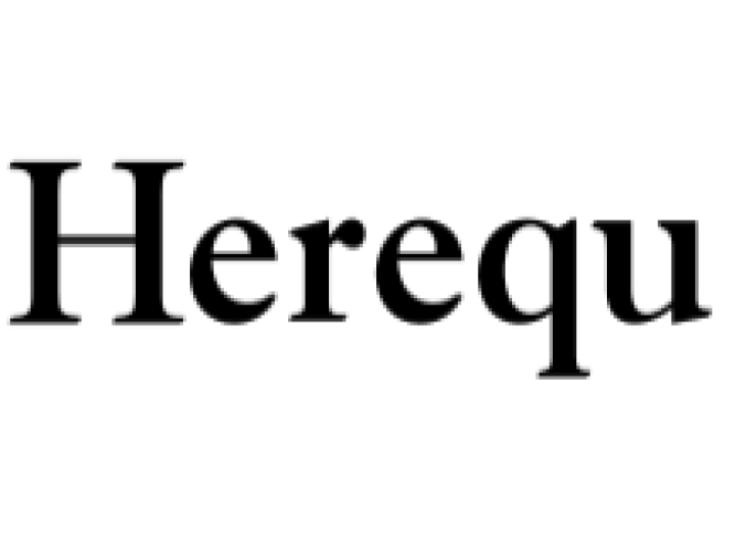 Herequ Font Preview