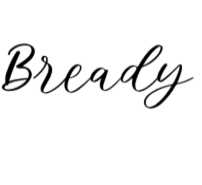 Bready Font Preview