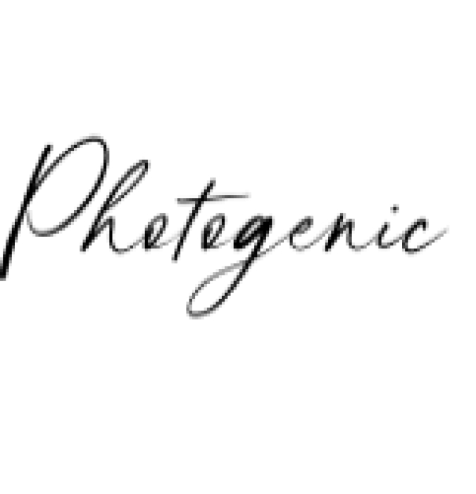 Photogenic Font Preview