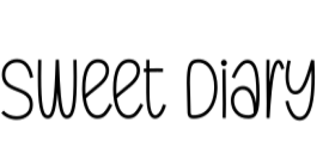 Sweet Diary Font Preview