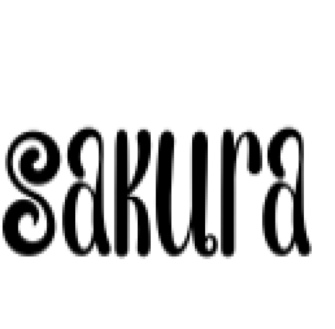 Sakura Font Preview