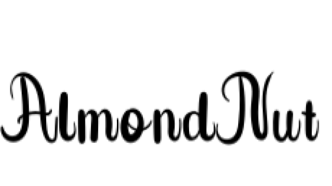 Almond Nut Font Preview