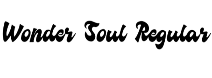 Wonder Soul Font Preview