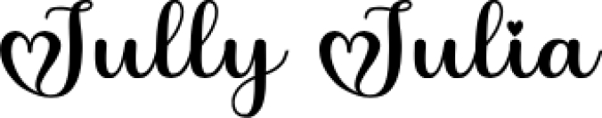 Jully julia Font Preview