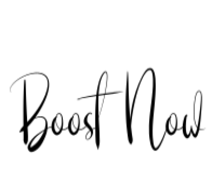 Boost Now Font Preview