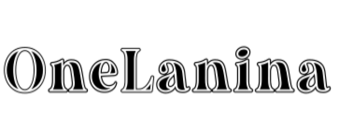 One Lanina Font Preview