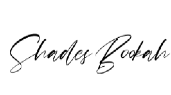 Shades Bookah Script Font Preview