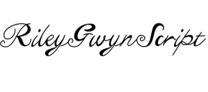 Riley Gwyn Script Font Preview