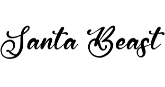 Santa Beast Font Preview