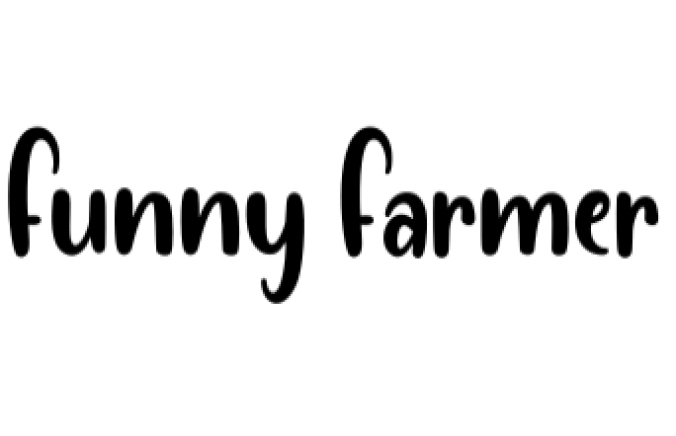 Funny Farmer Font Preview
