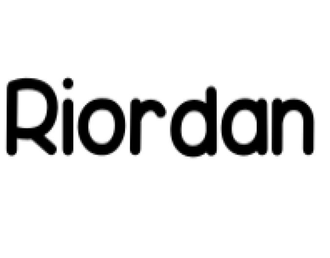 Riordan Font Preview