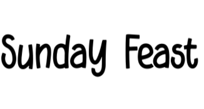 Sunday Feast Font Preview